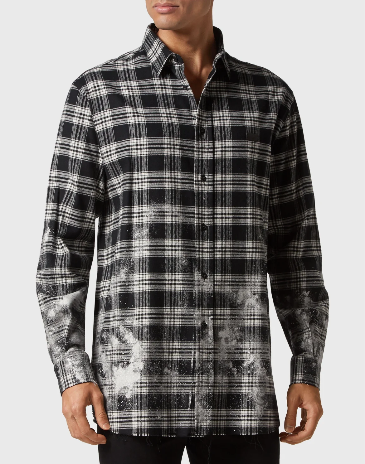 Oversized Shirt Sugar Daddy Cut LS Chrome, цвет: Черный
