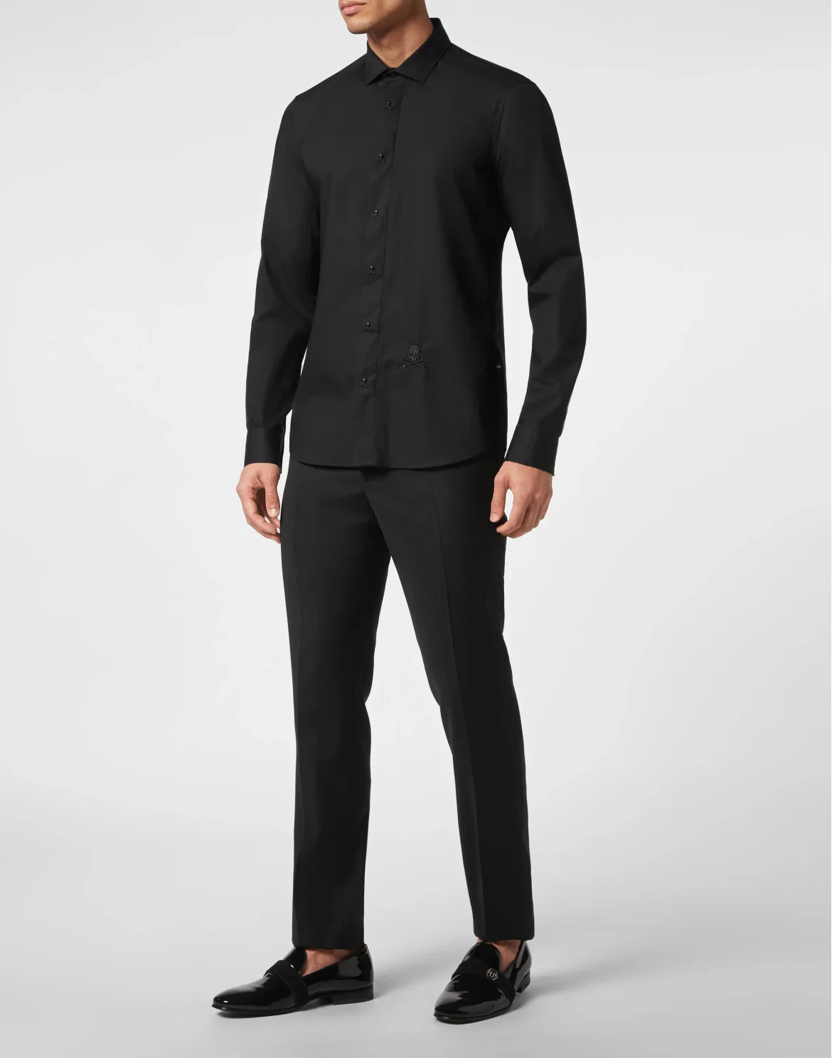 Shirt Sugar Daddy Cut LS Skull&Bones, цвет: Черный