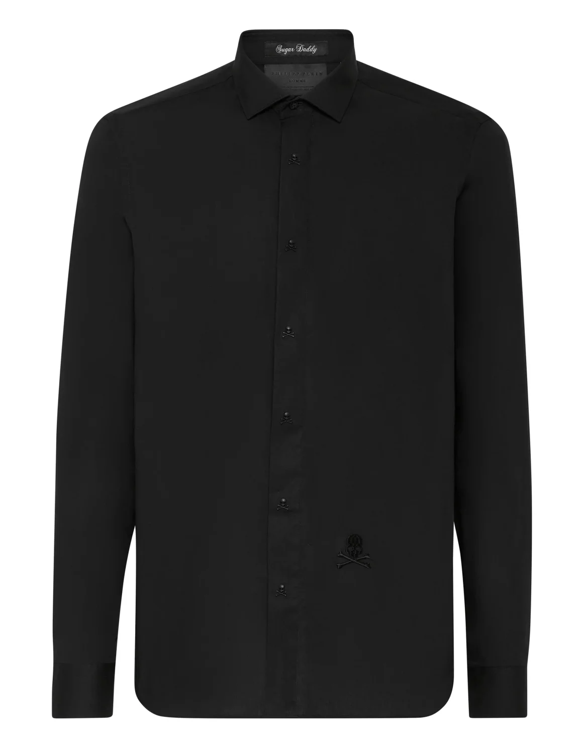 Shirt Sugar Daddy Cut LS Skull&Bones, цвет: Черный