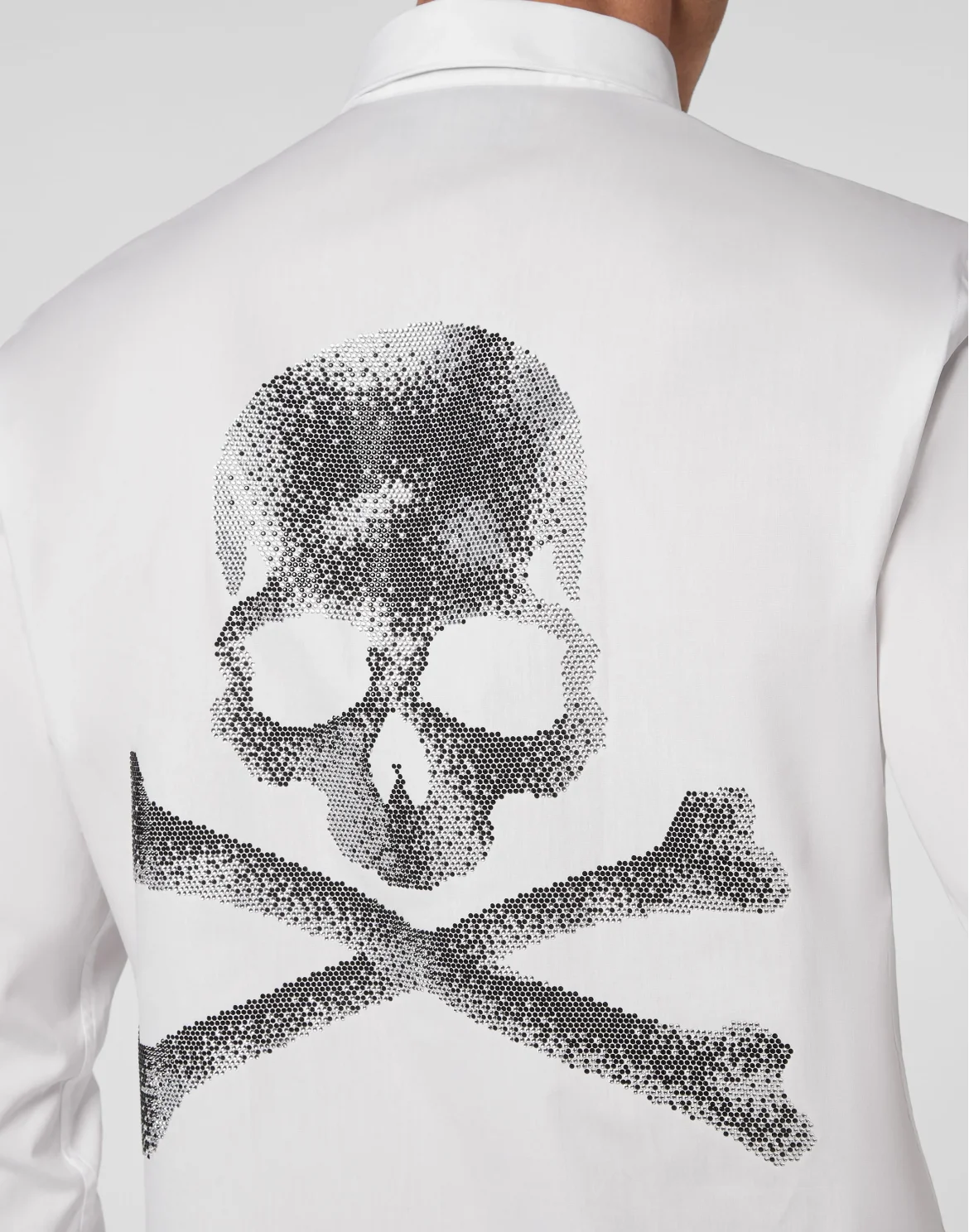 Shirt Sugar Daddy Cut LS Skull&Bones, цвет: Белый