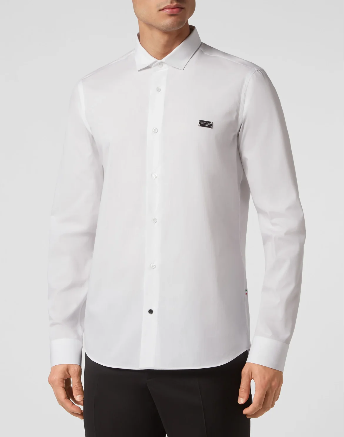 Shirt Sugar Daddy Cut LS Skull&Bones, цвет: Белый