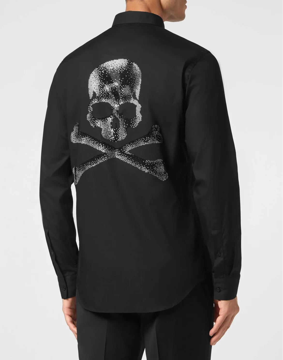 Shirt Sugar Daddy Cut LS Skull&Bones, цвет: Черный