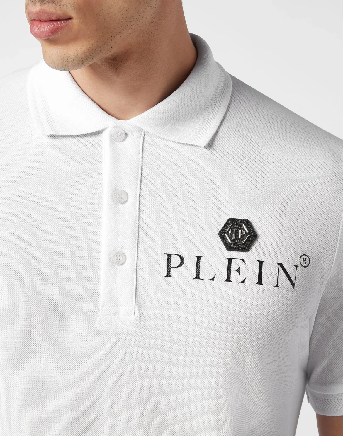 Slim Fit Polo shirt SS Iconic Plein, цвет: Белый