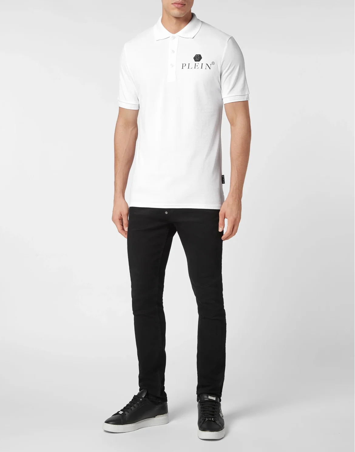 Slim Fit Polo shirt SS Iconic Plein, цвет: Белый