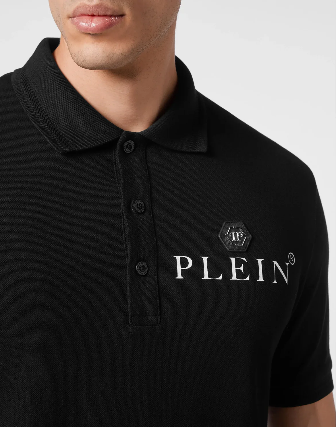 Slim Fit Polo shirt SS Iconic Plein, цвет: Черный