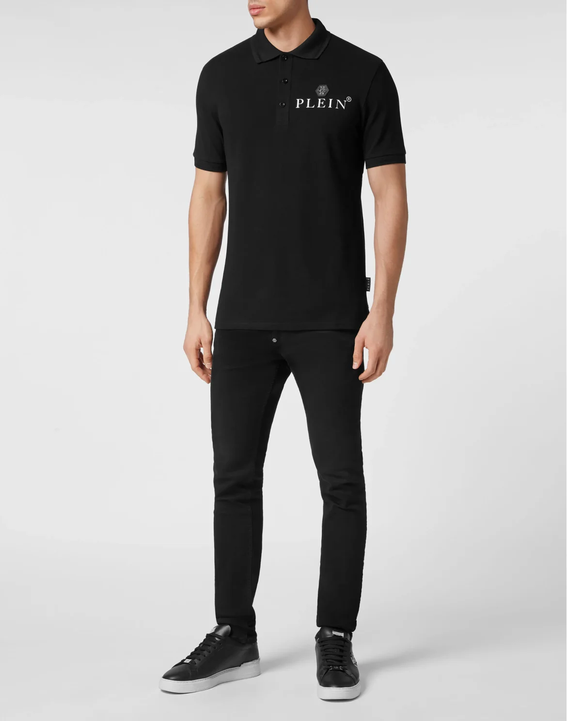 Slim Fit Polo shirt SS Iconic Plein, цвет: Черный