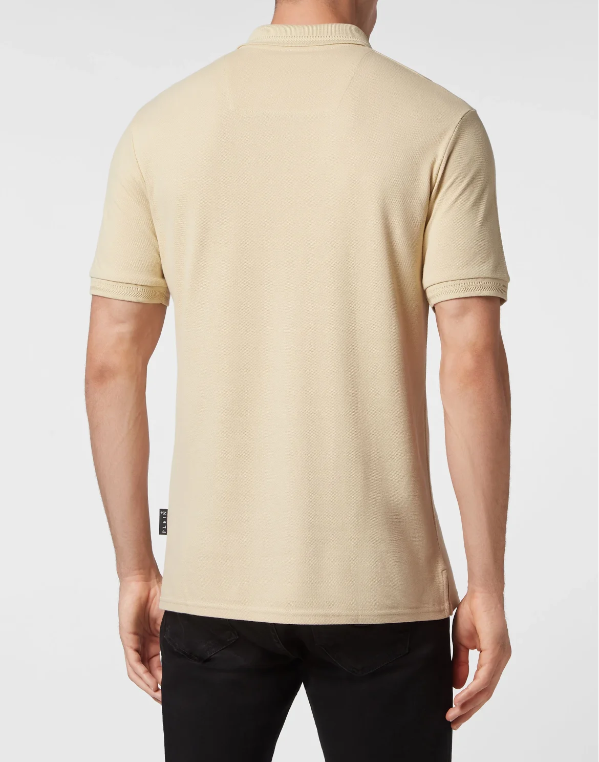 Slim Fit Polo shirt SS Iconic Plein, цвет: Бежевый