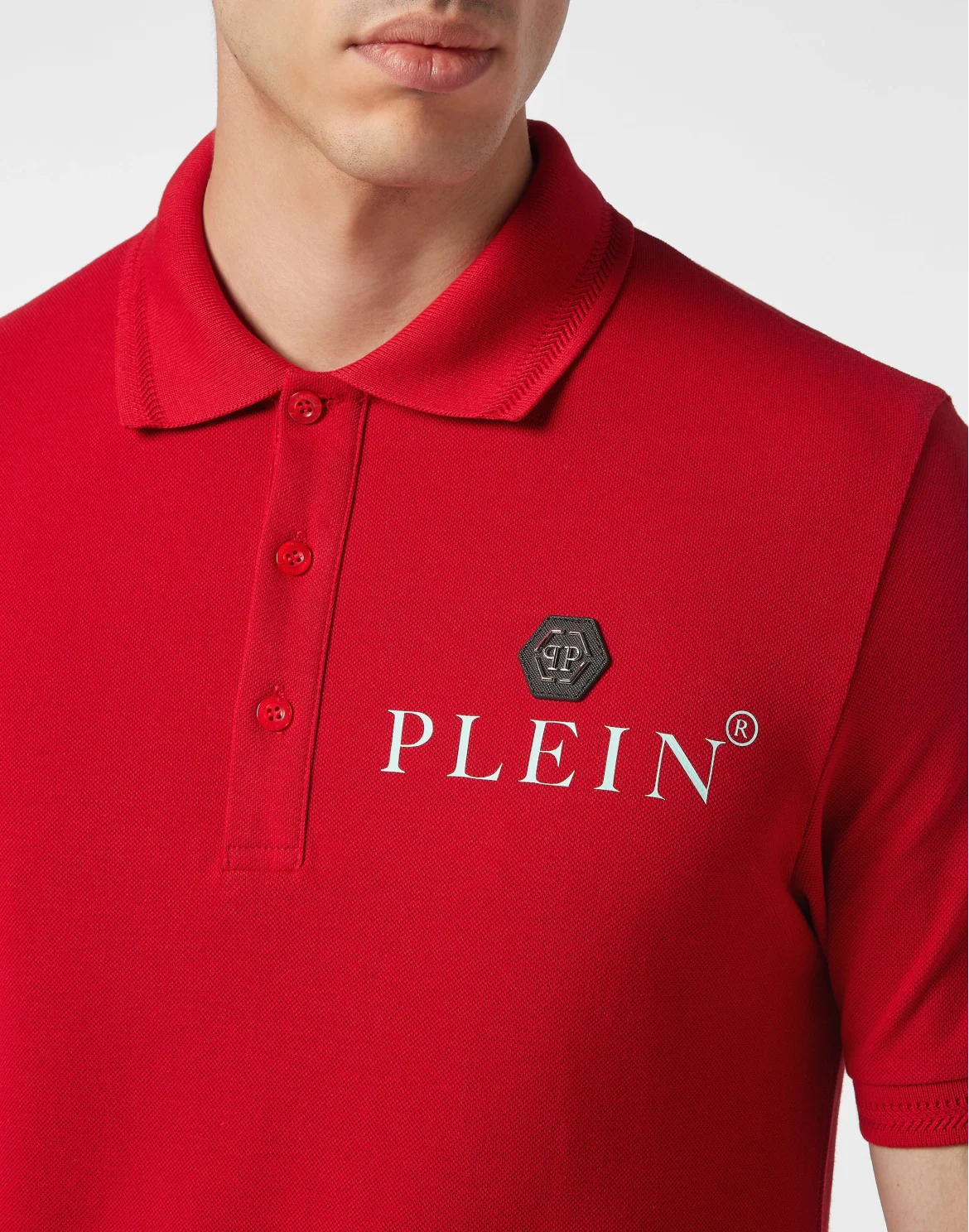 Slim Fit Polo shirt SS Iconic Plein, цвет: Красный