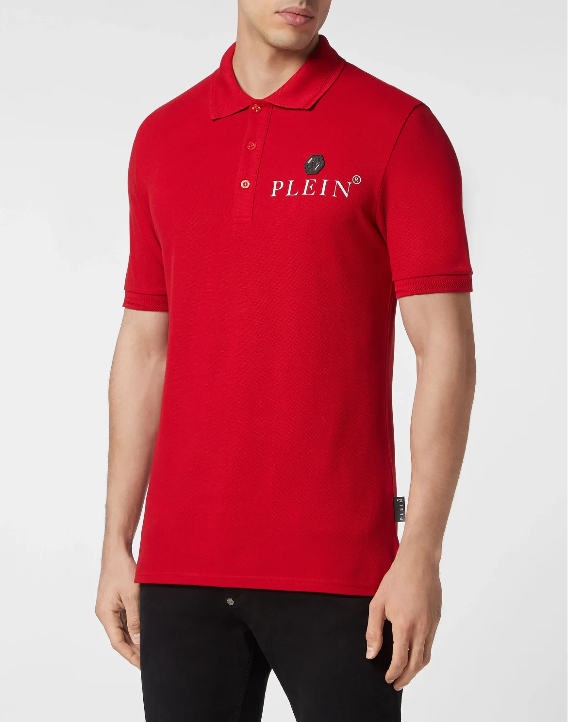 Slim Fit Polo shirt SS Iconic Plein, цвет: Красный