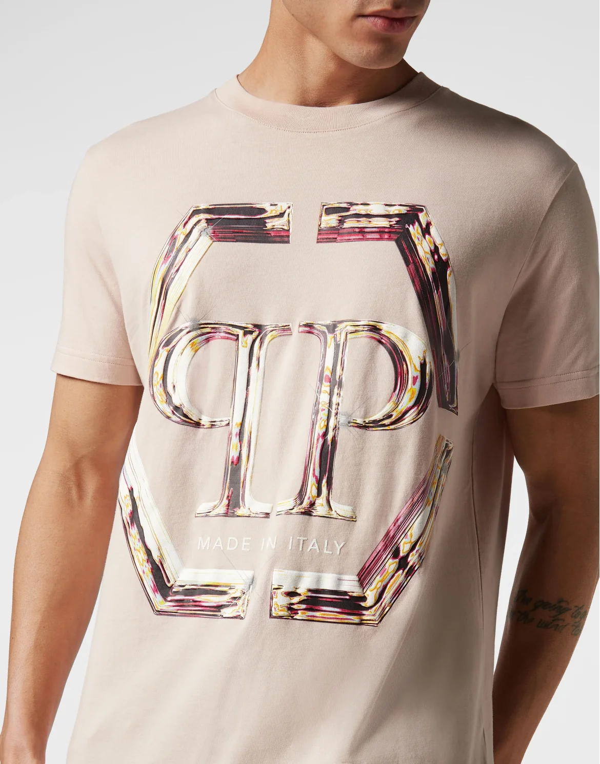 T-shirt Round Neck SS PP Glass, цвет: Бежевый
