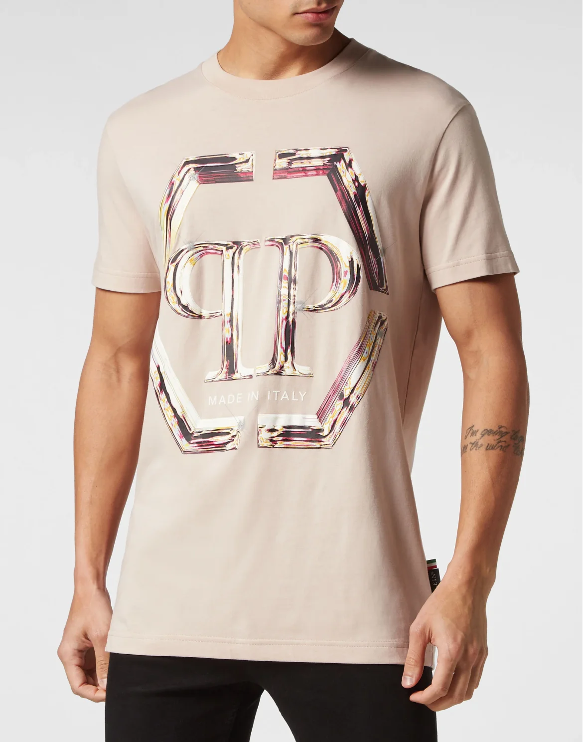 T-shirt Round Neck SS PP Glass, цвет: Бежевый