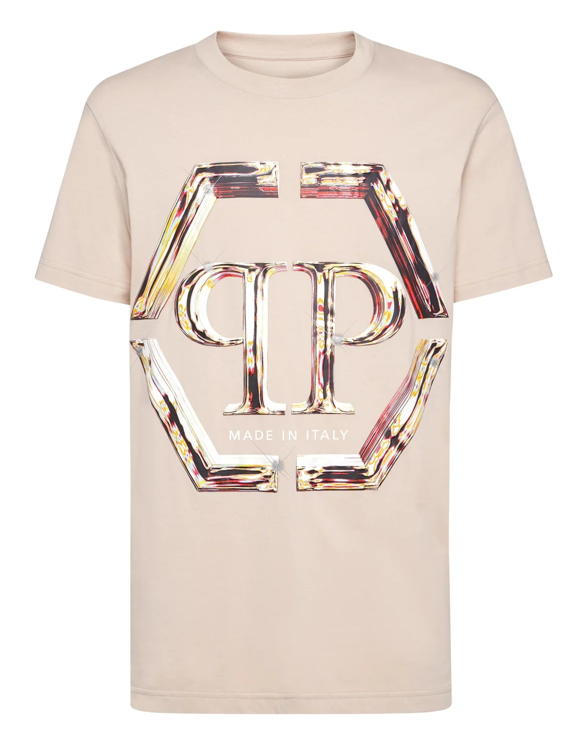T-shirt Round Neck SS PP Glass, цвет: Бежевый