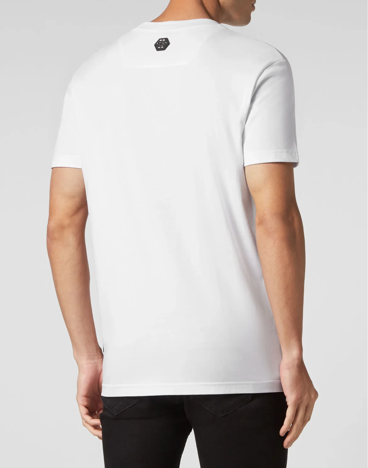 T-shirt Round Neck SS Skull and Plein, цвет: Белый