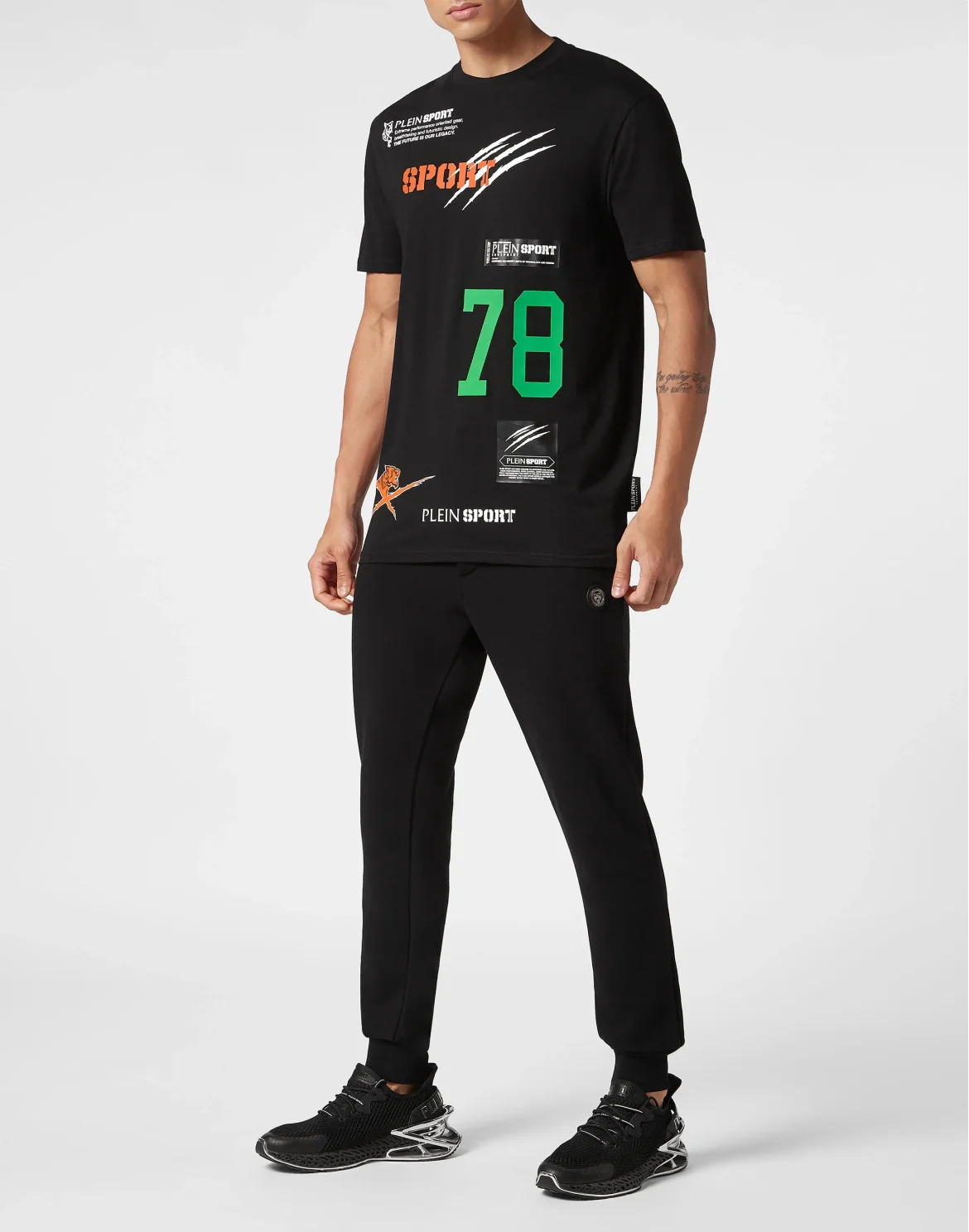 T-shirt Round Neck SS Multilogo, цвет: Зеленый