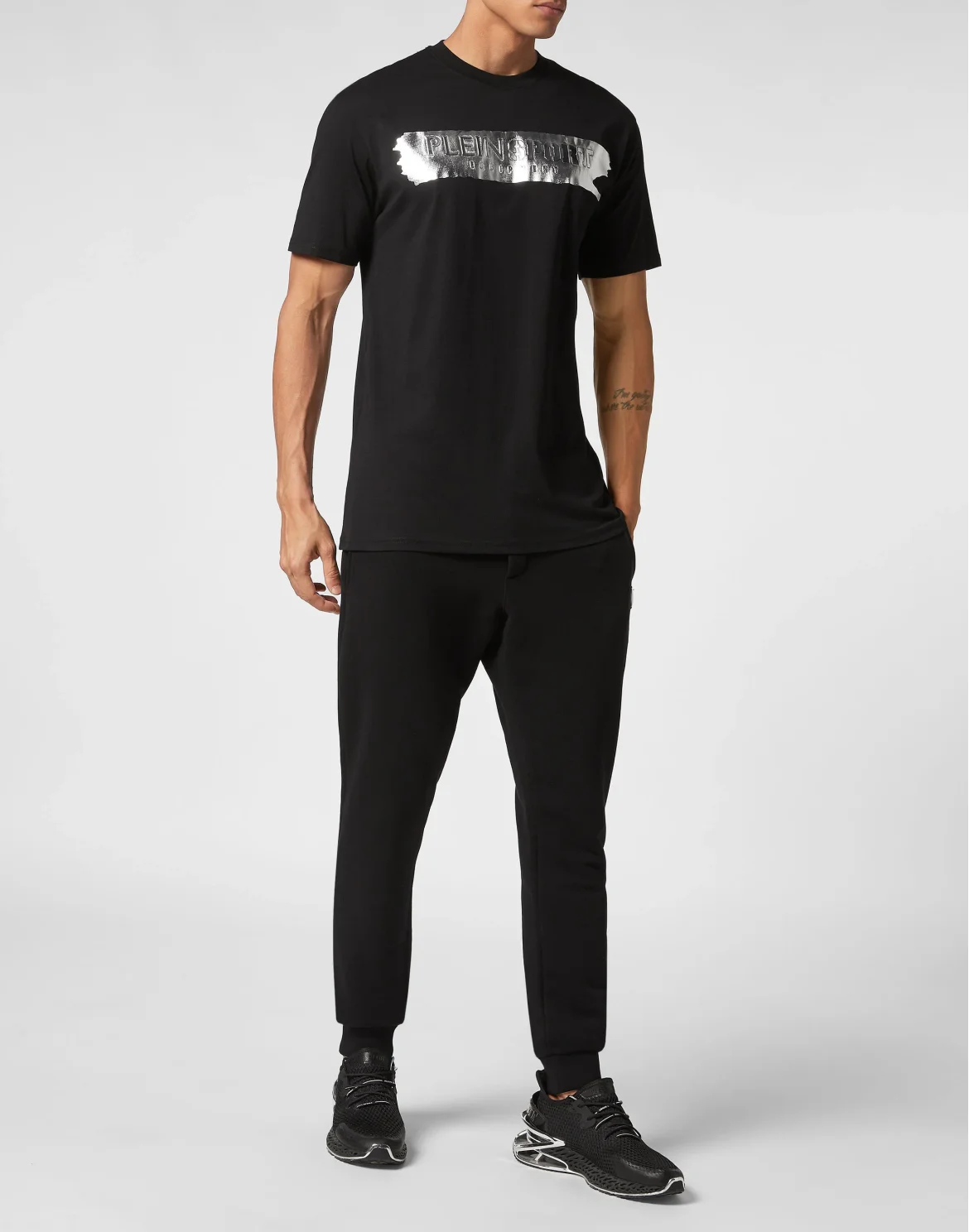 T-shirt Round Neck SS Silver Brush, цвет: Черный