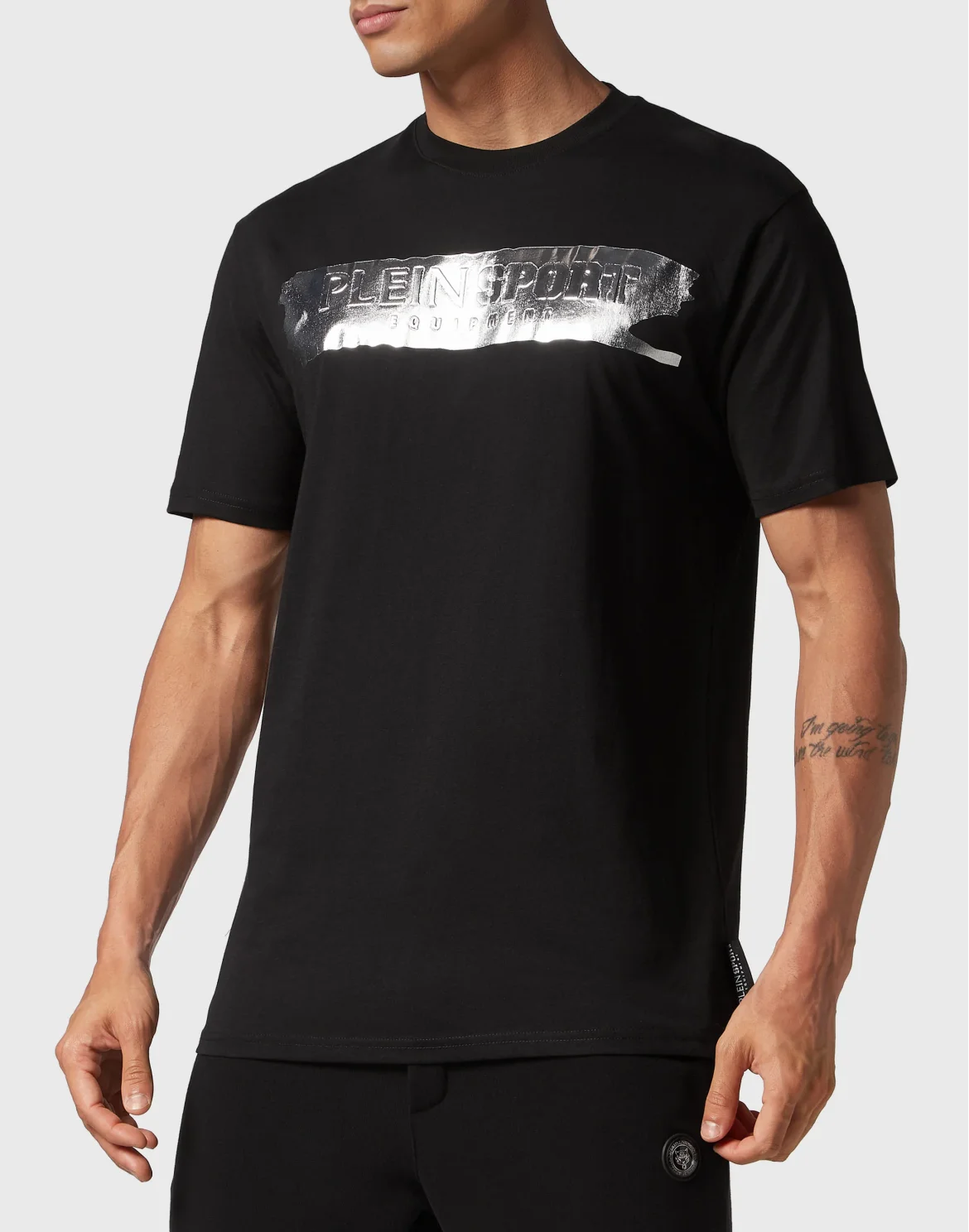 T-shirt Round Neck SS Silver Brush, цвет: Черный