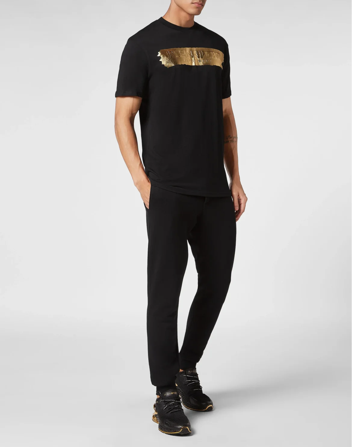 T-shirt Round Neck SS Silver Brush, цвет: Черный