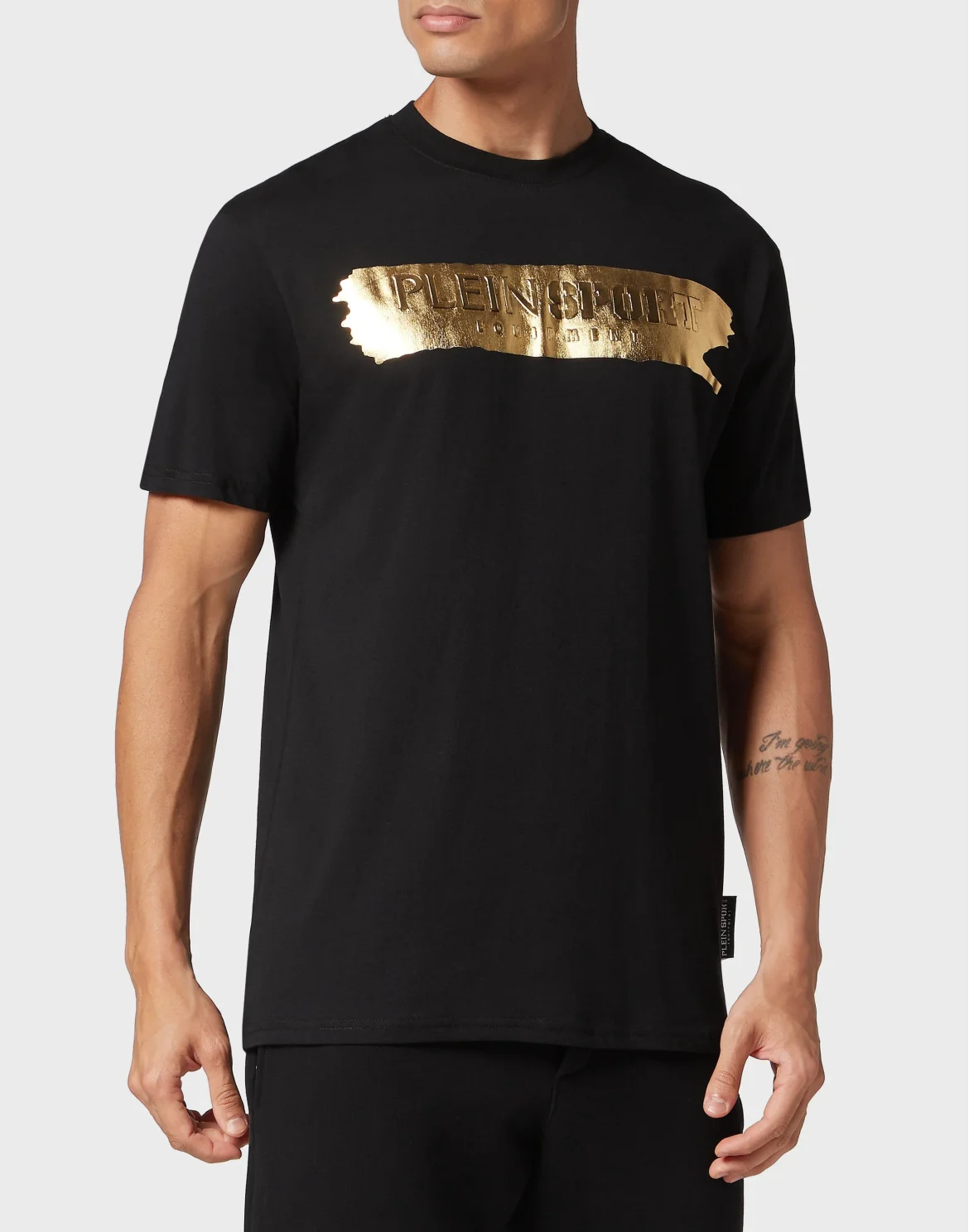 T-shirt Round Neck SS Silver Brush, цвет: Черный