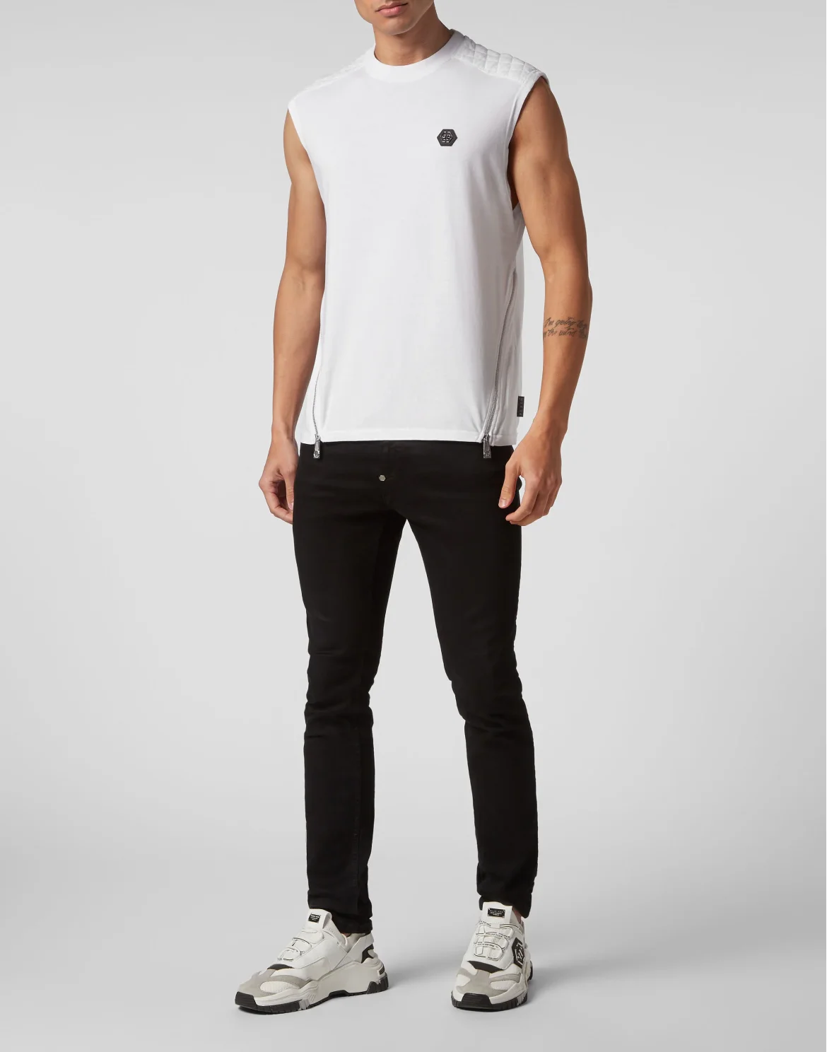 Sleeveless Top Snake, цвет: Белый