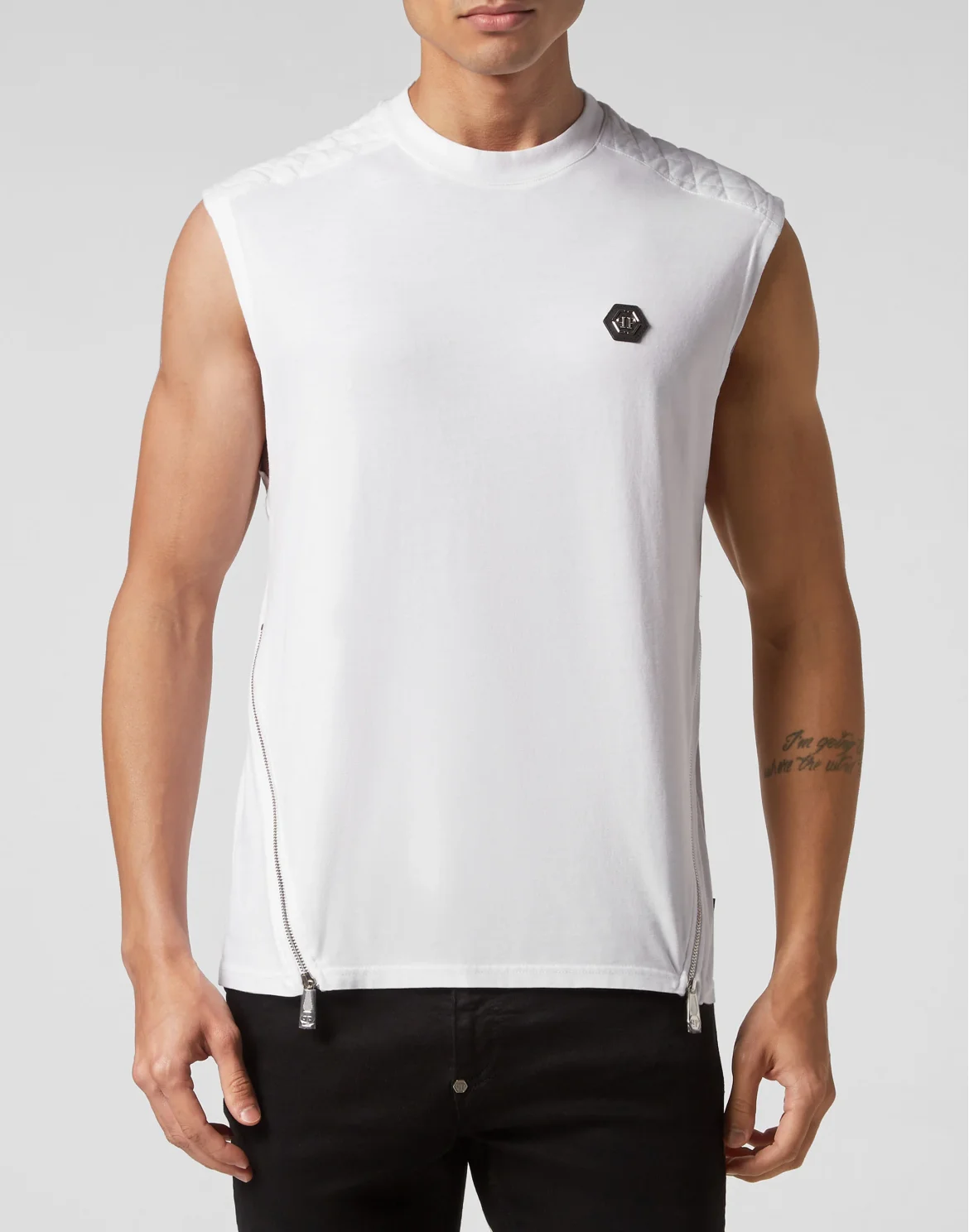 Sleeveless Top Snake, цвет: Белый