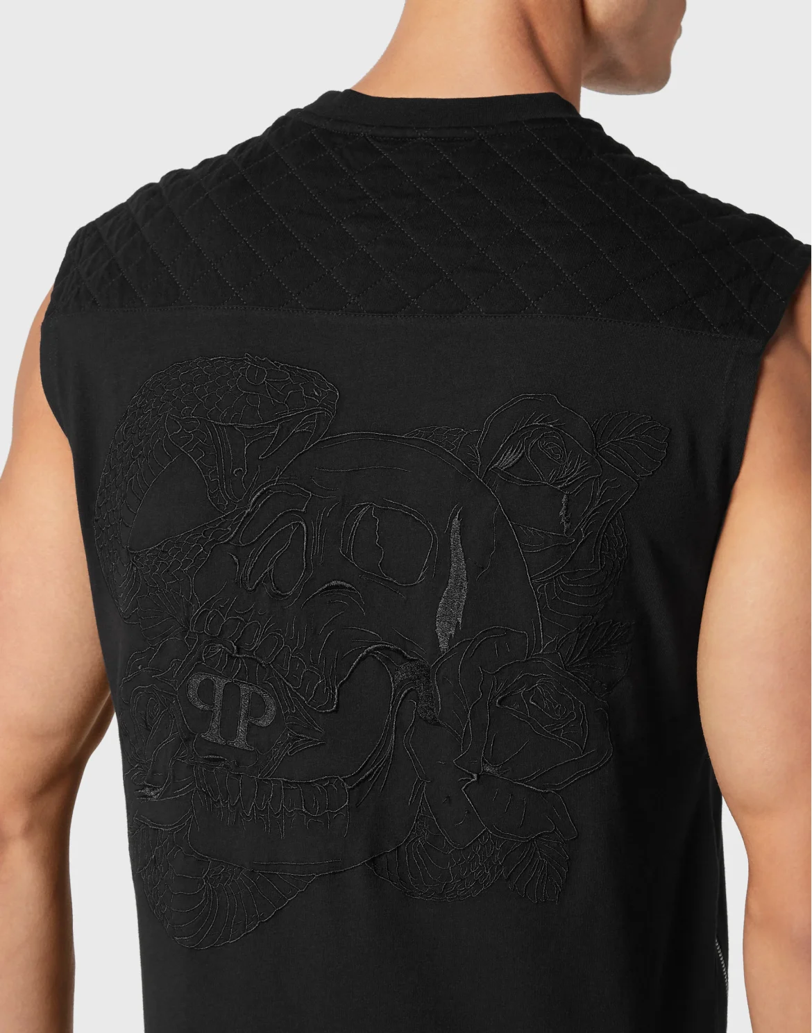 Sleeveless Top Snake, цвет: Черный