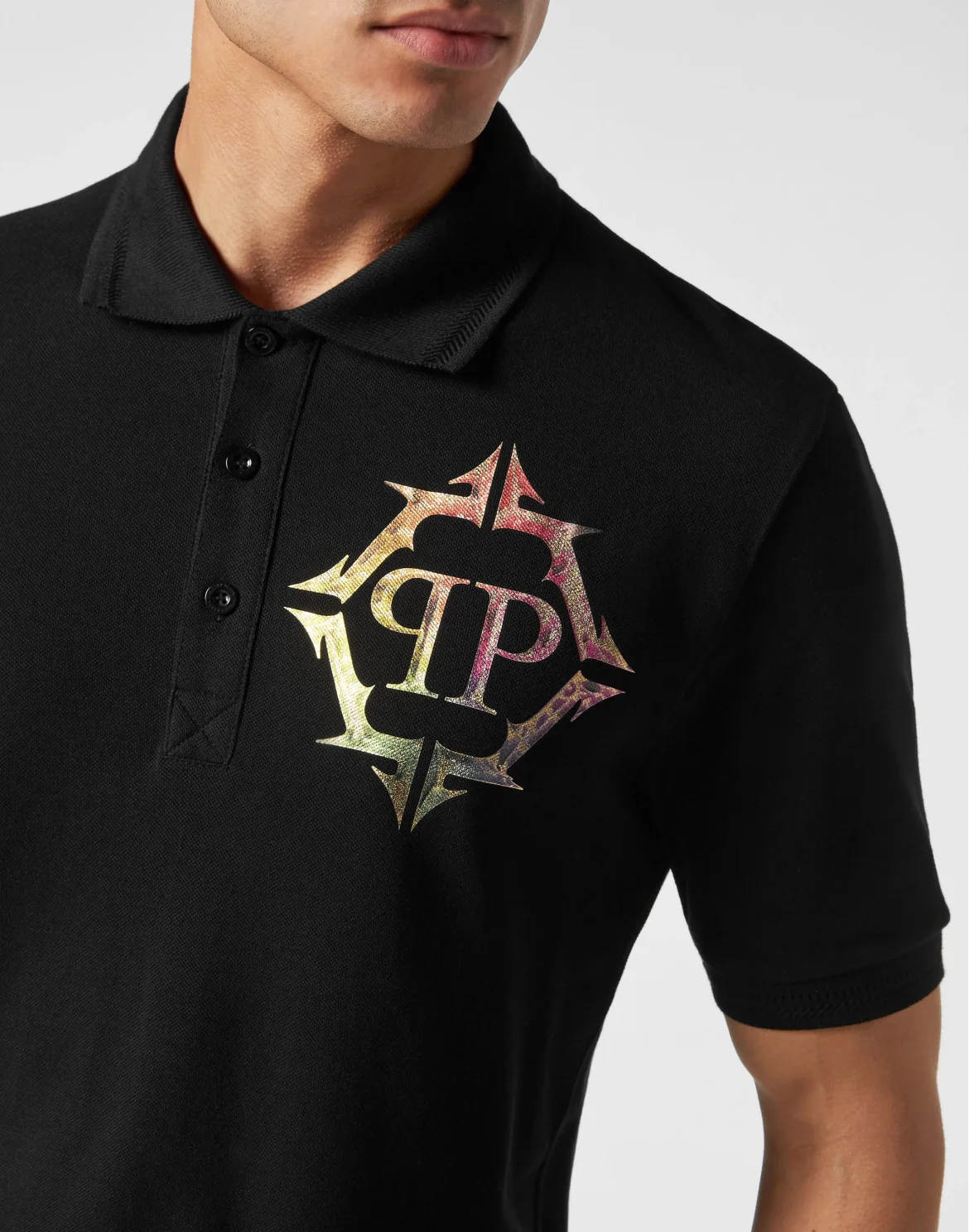 Slim Fit Polo Shirt Chrome, цвет: Черный
