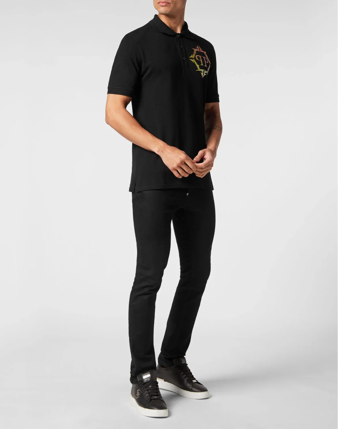 Slim Fit Polo Shirt Chrome, цвет: Черный