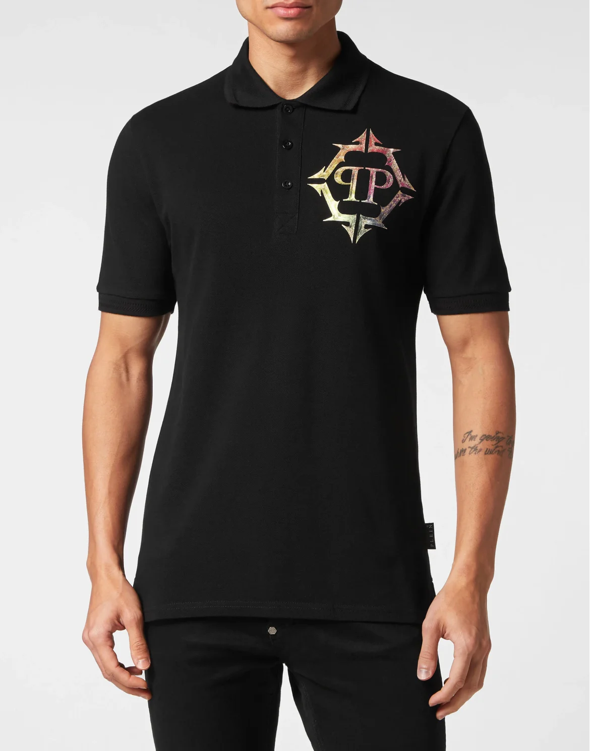 Slim Fit Polo Shirt Chrome, цвет: Черный