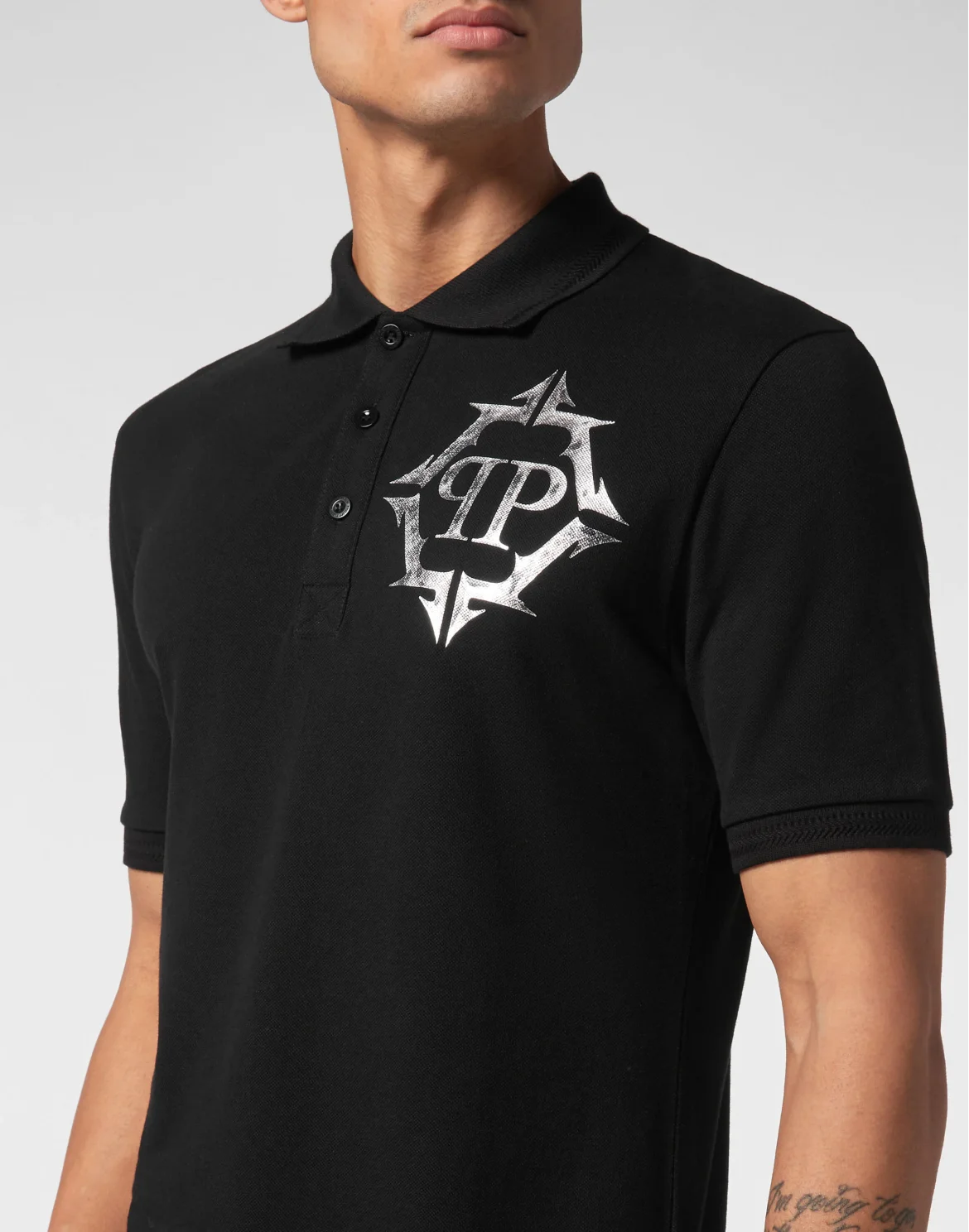 Slim Fit Polo Shirt Chrome, цвет: Черный