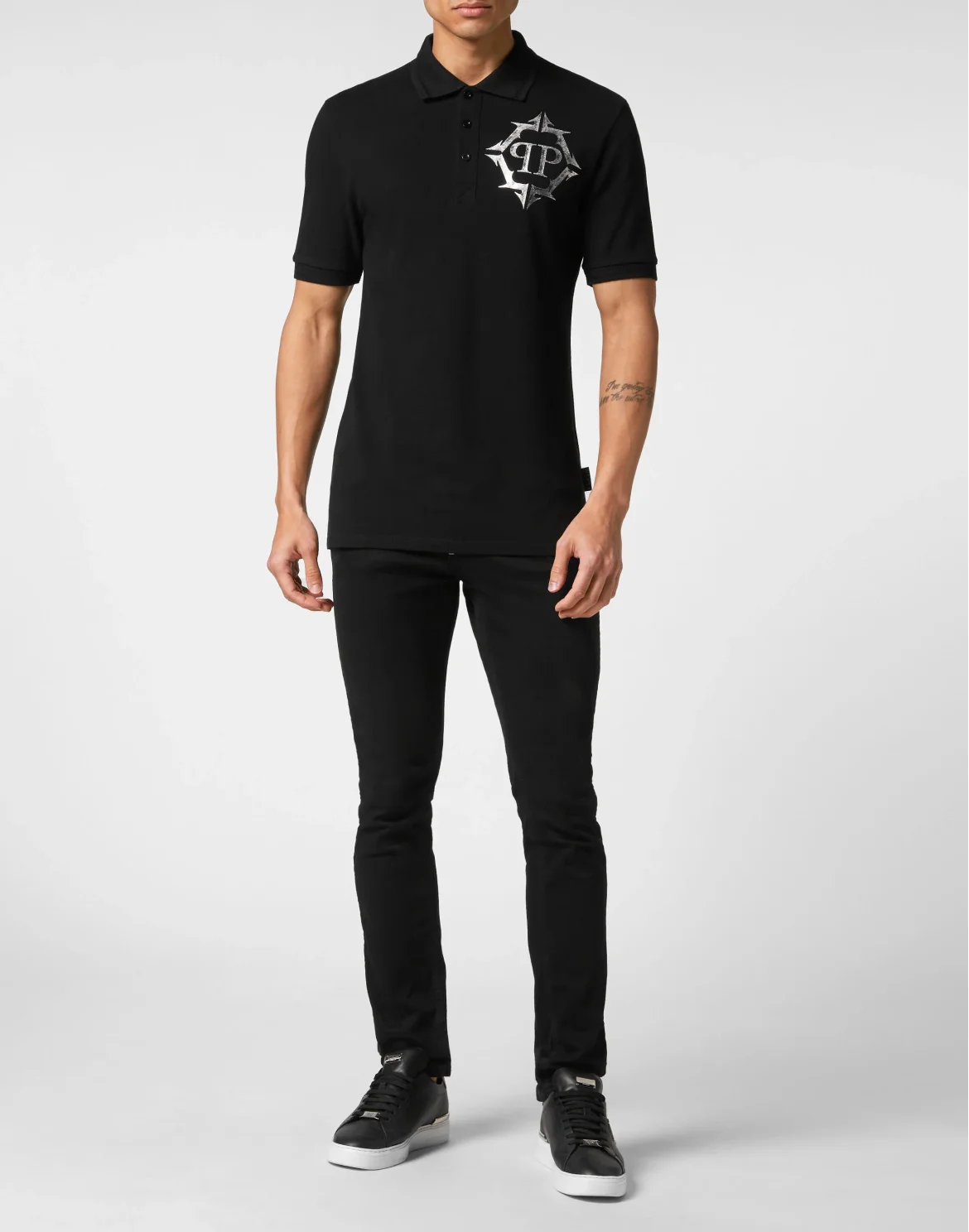 Slim Fit Polo Shirt Chrome, цвет: Черный