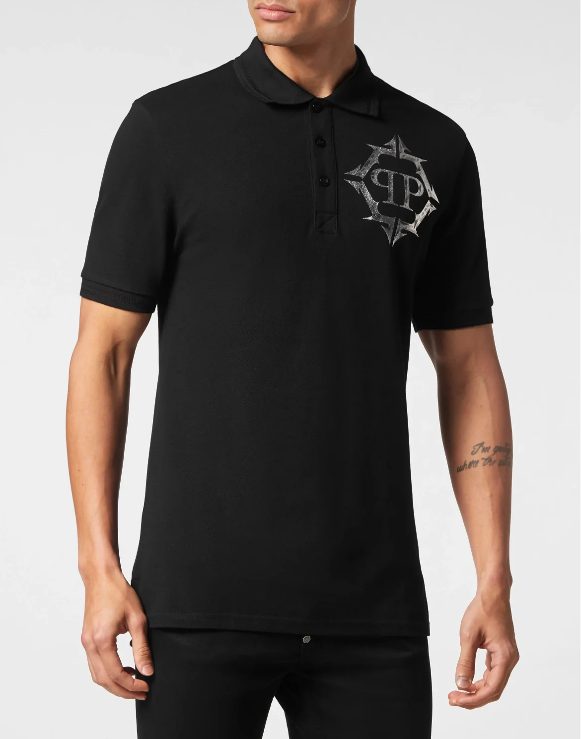 Slim Fit Polo Shirt Chrome, цвет: Черный