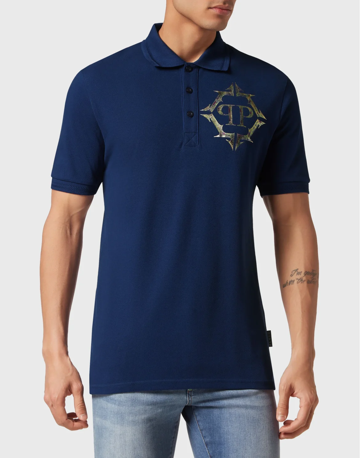 Slim Fit Polo Shirt Chrome, цвет: Синий