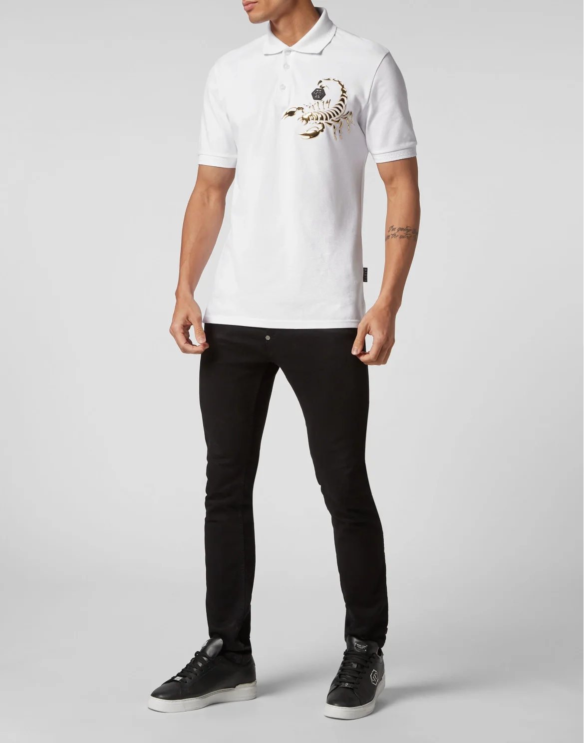 Slim Fit Polo Shirt Scorpion, цвет: Белый
