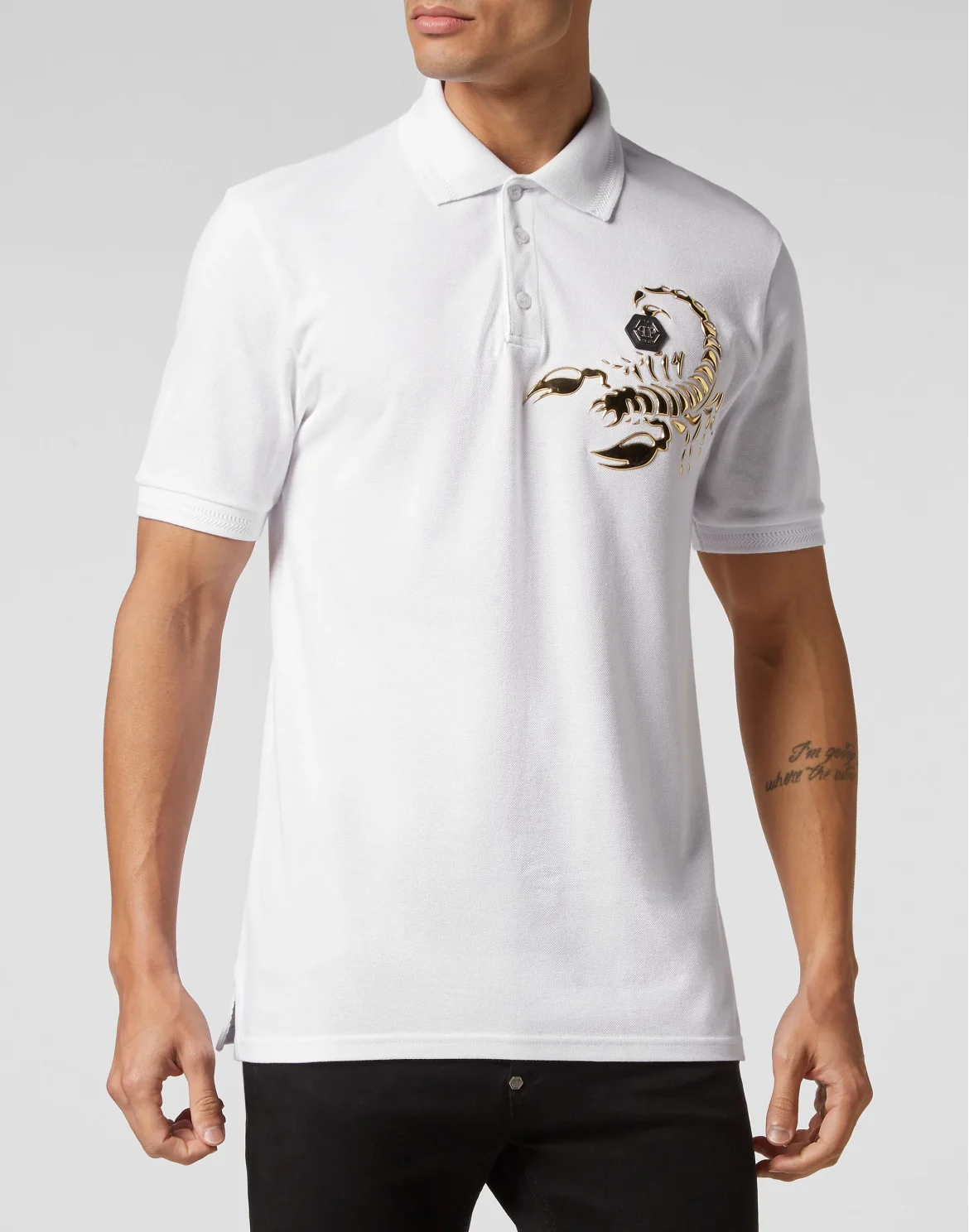 Slim Fit Polo Shirt Scorpion, цвет: Белый