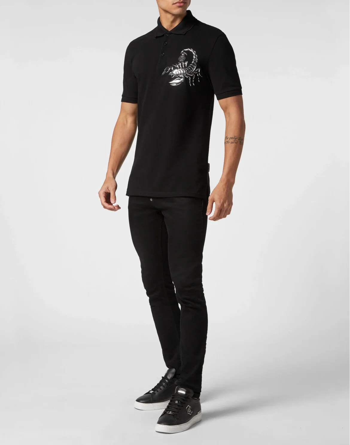 Slim Fit Polo Shirt Scorpion, цвет: Черный
