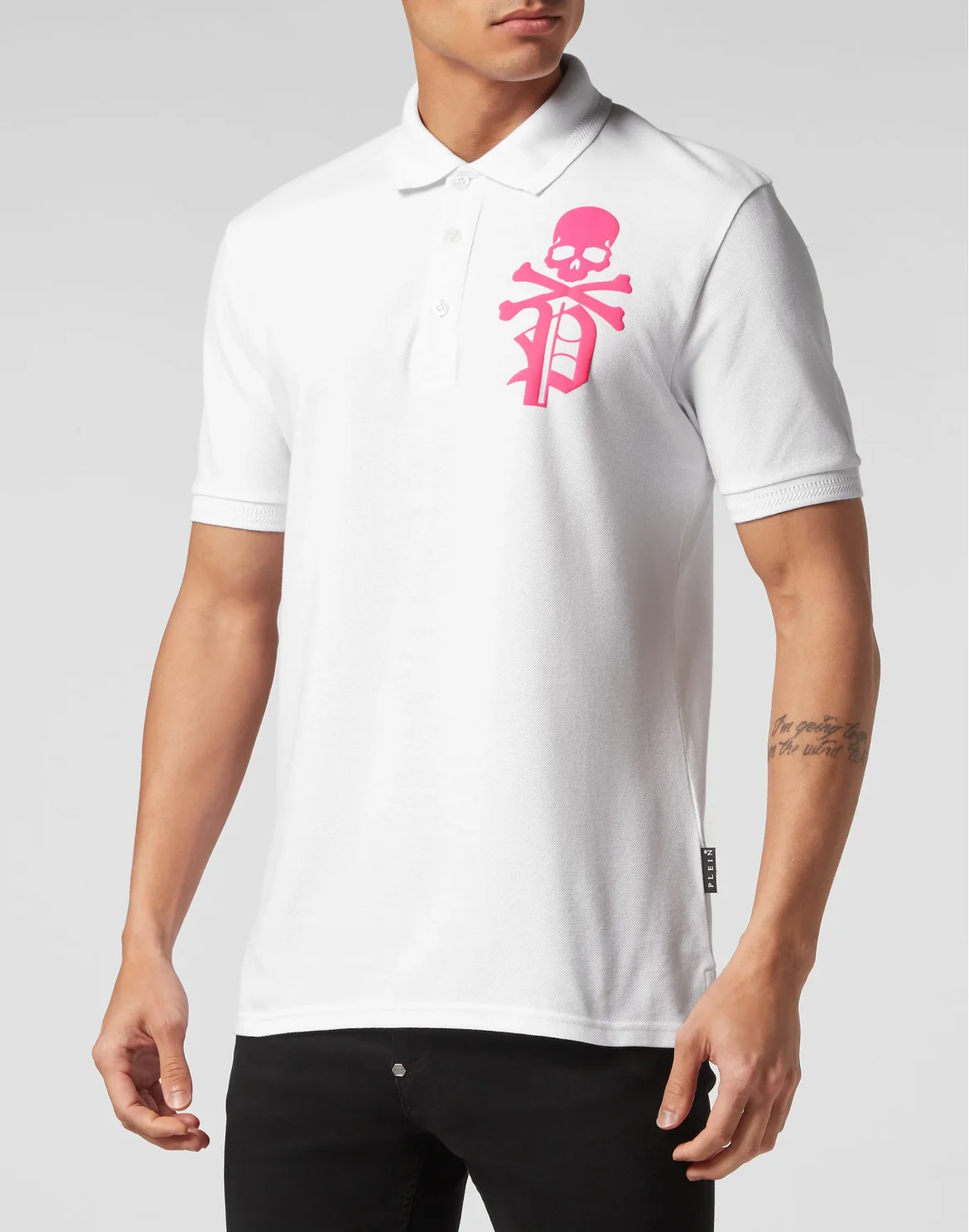 Slim Fit Polo Shirt Skull&Bones, цвет: Белый