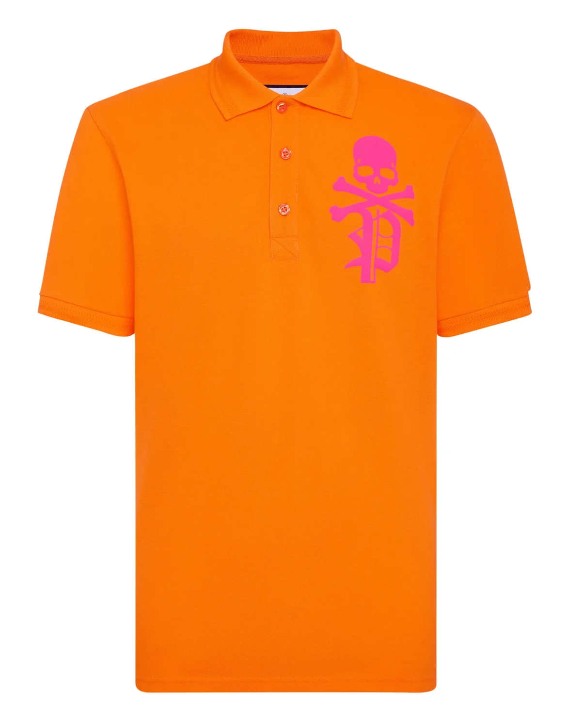 Slim Fit Polo Shirt Skull&Bones, цвет: Оранжевый