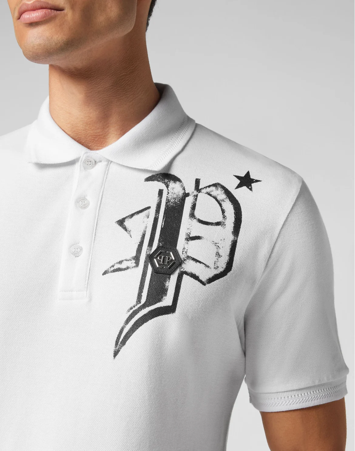 Slim Fit Jersey Polo Shirt Skull&Bones, цвет: Белый