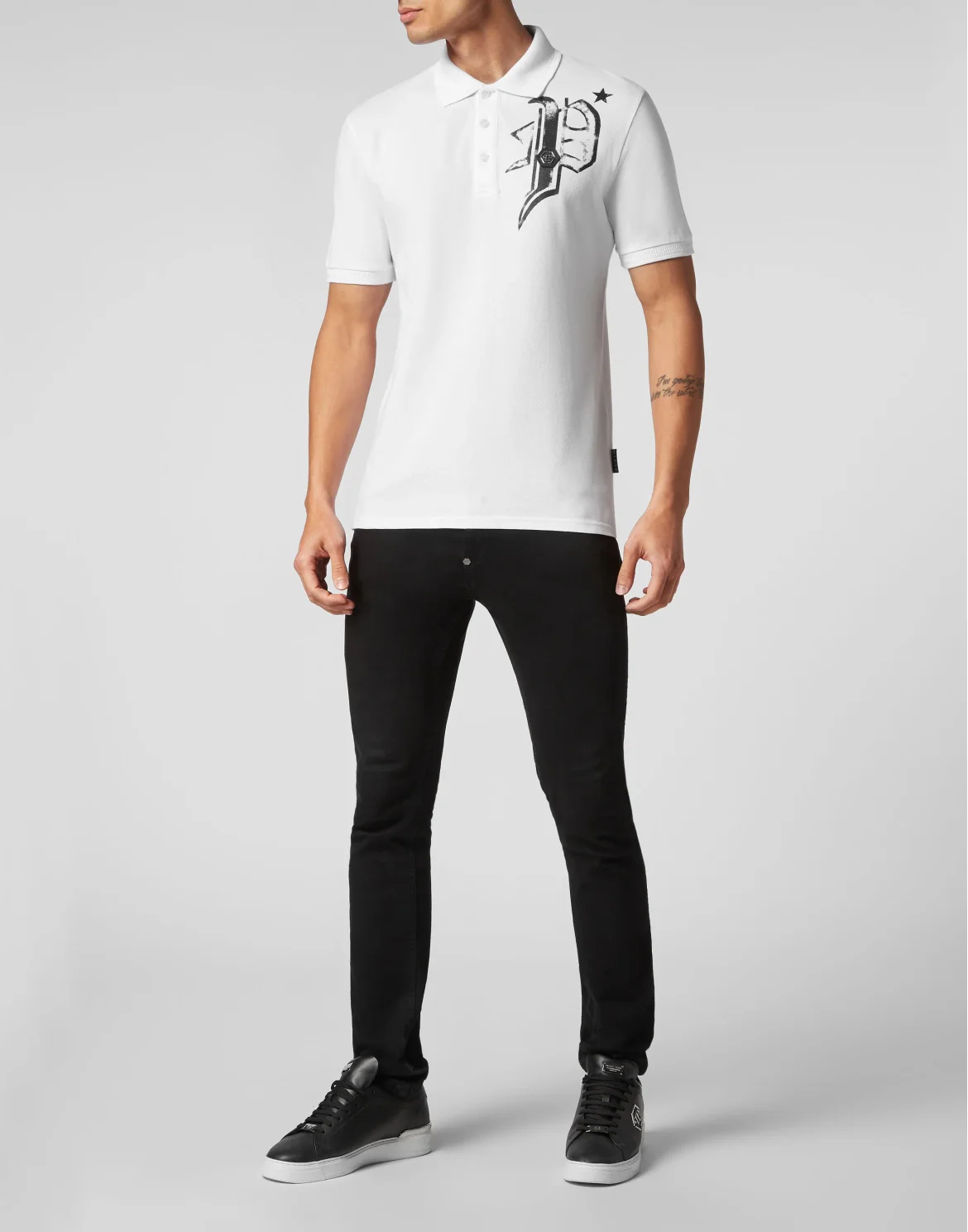 Slim Fit Jersey Polo Shirt Skull&Bones, цвет: Белый