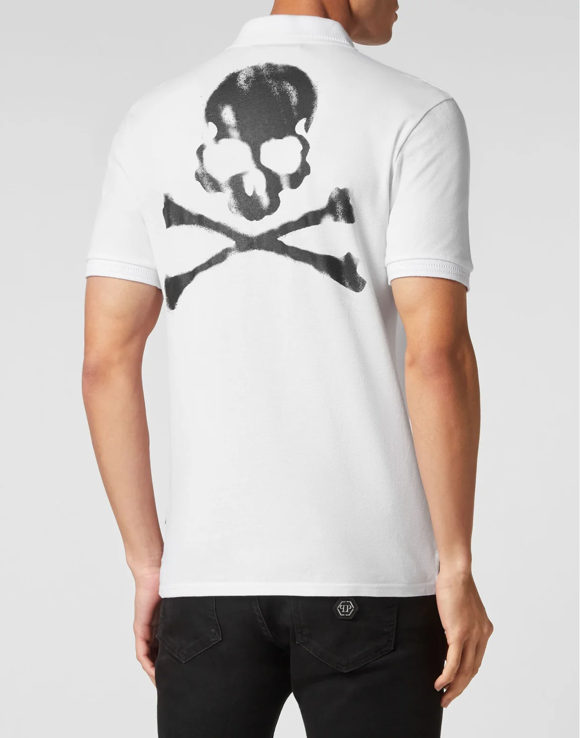 Slim Fit Jersey Polo Shirt Skull&Bones, цвет: Белый