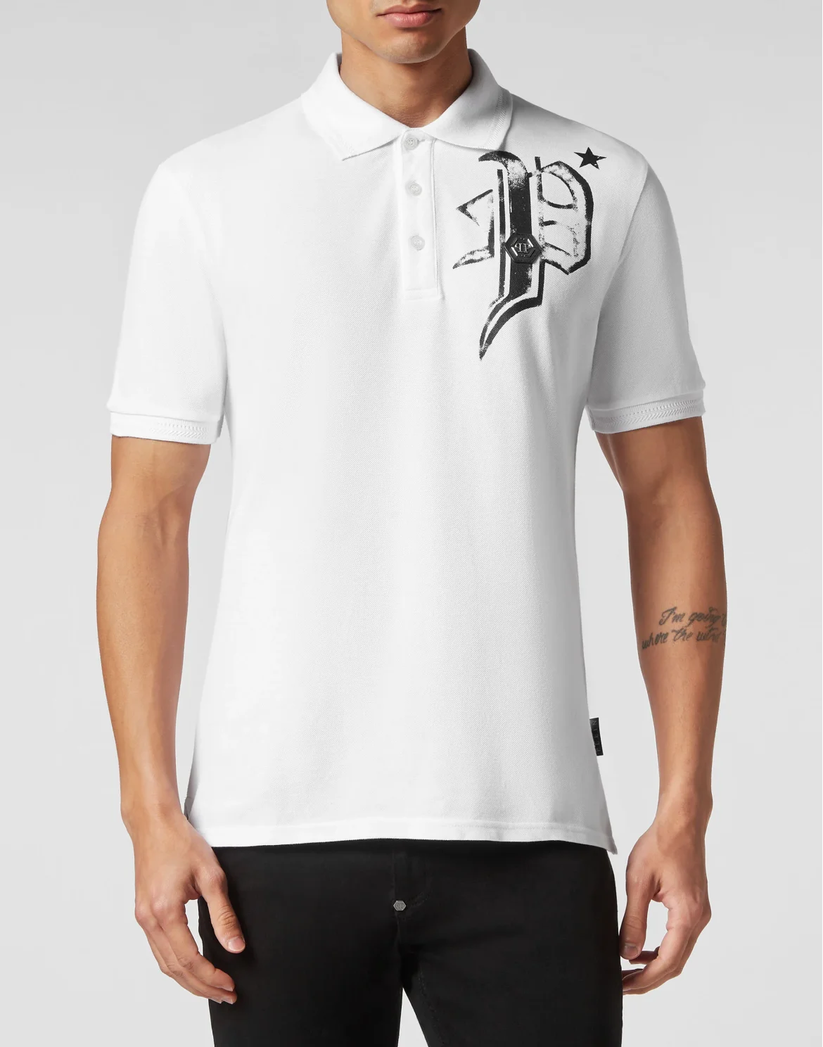 Slim Fit Jersey Polo Shirt Skull&Bones, цвет: Белый