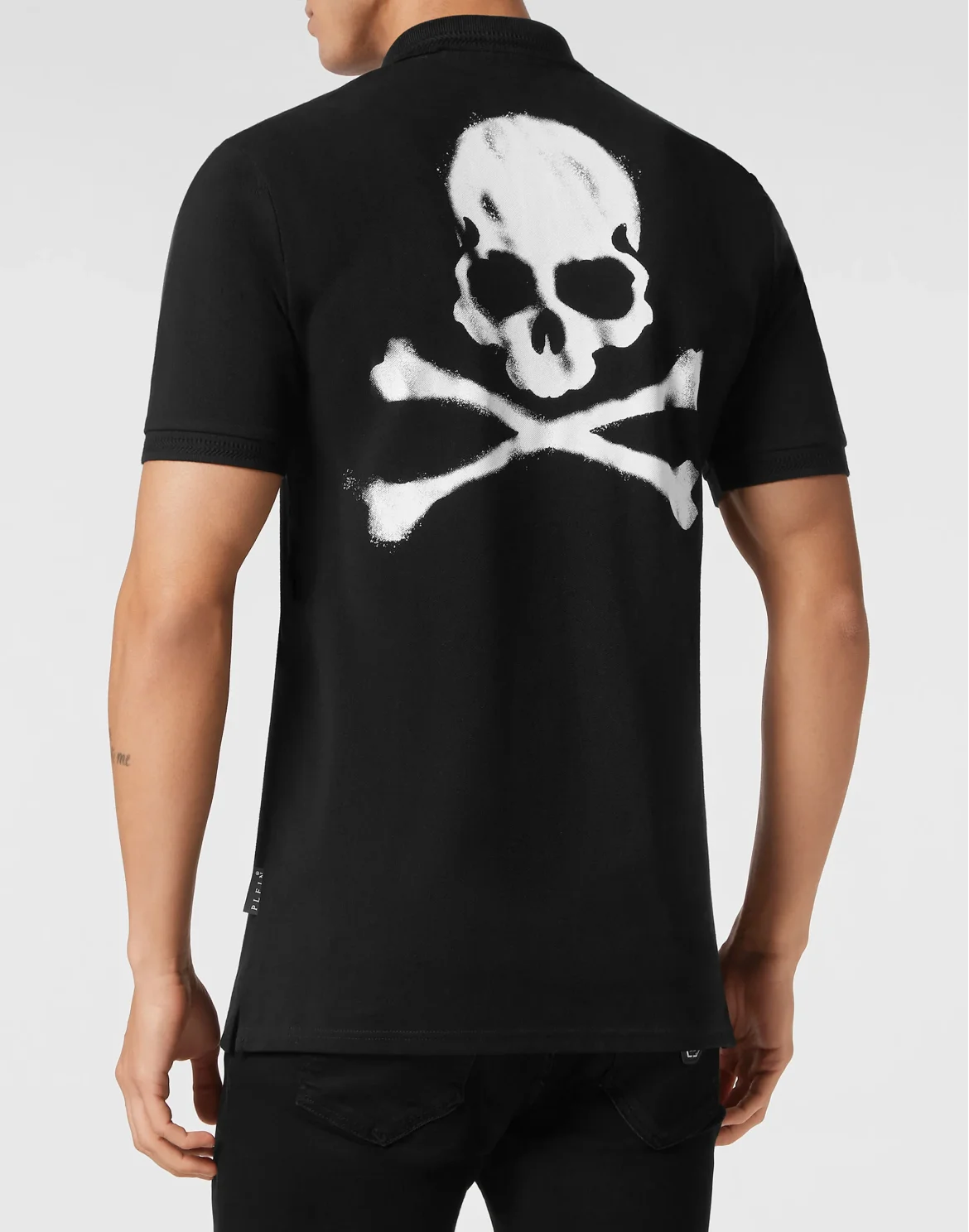 Slim Fit Jersey Polo Shirt Skull&Bones, цвет: Черный