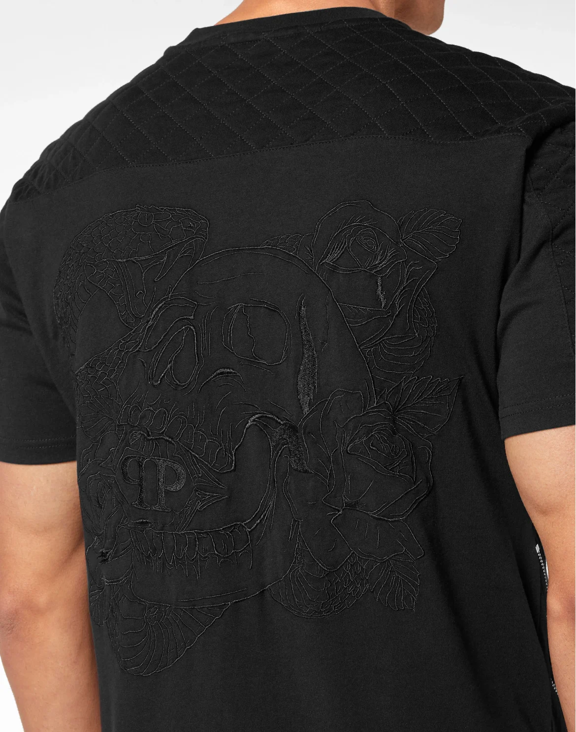 T-shirt Round Neck SS Snake, цвет: Черный