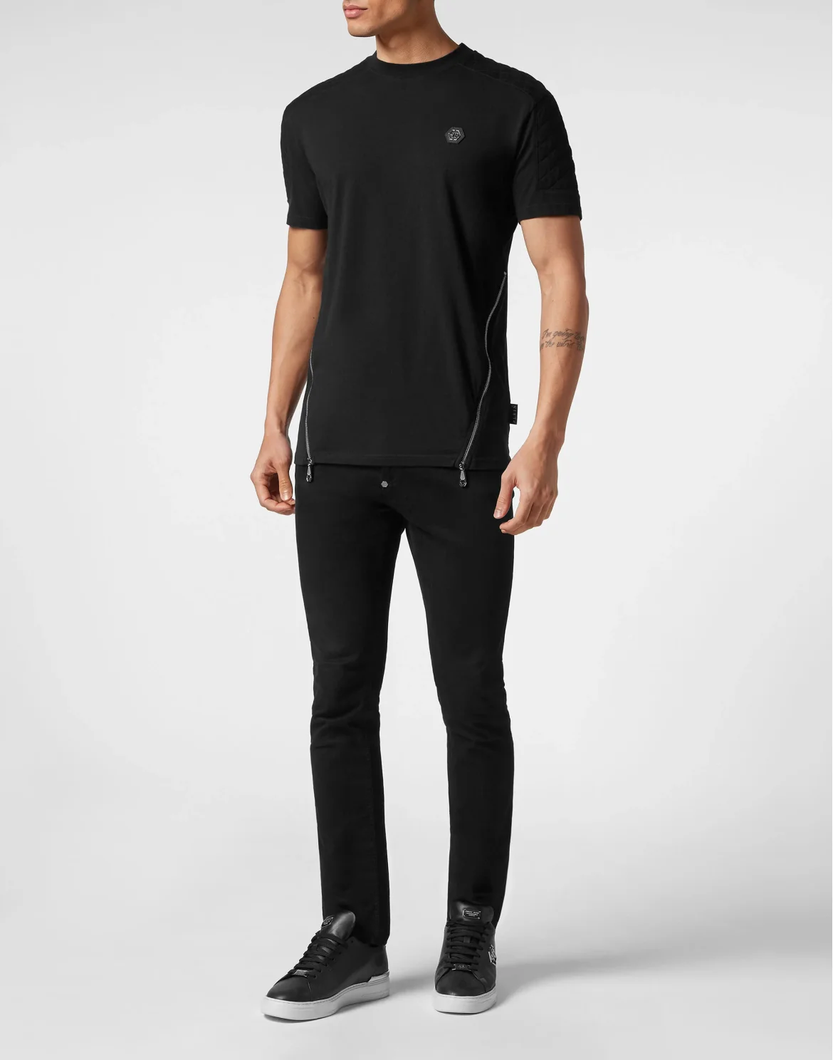 T-shirt Round Neck SS Snake, цвет: Черный