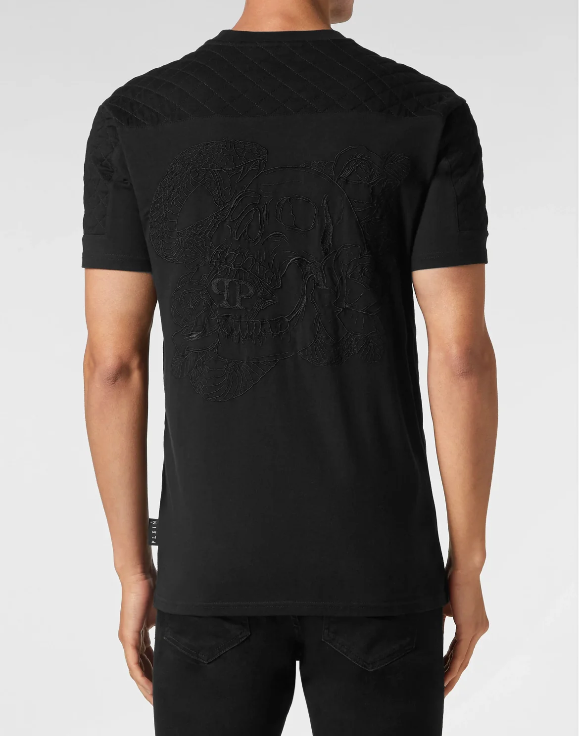T-shirt Round Neck SS Snake, цвет: Черный