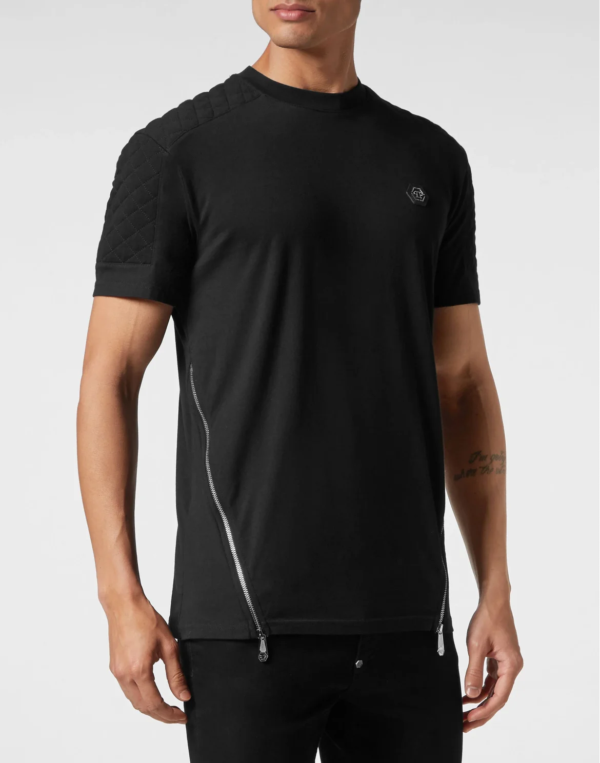 T-shirt Round Neck SS Snake, цвет: Черный