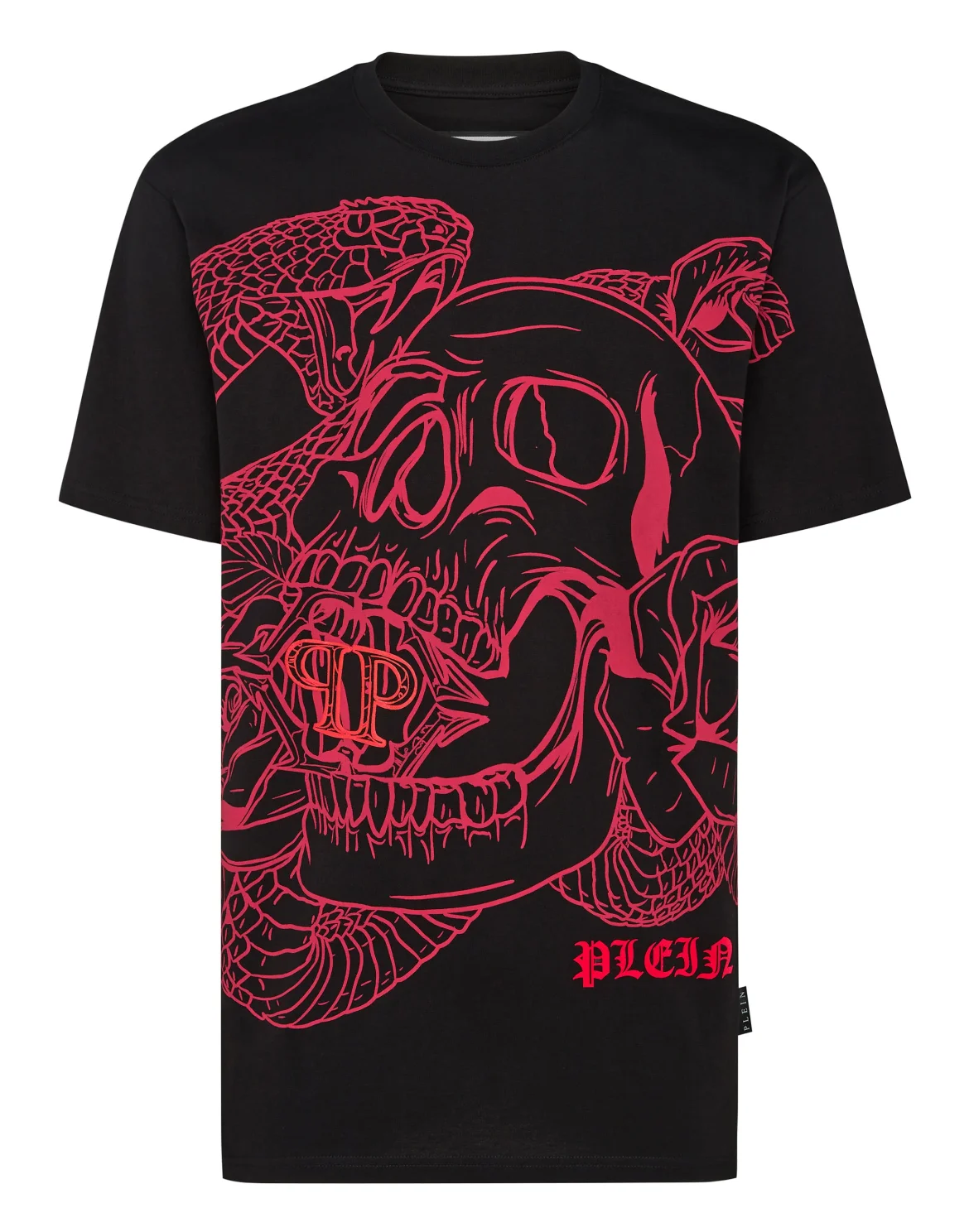 T-shirt Round Neck SS Snake, цвет: Черный