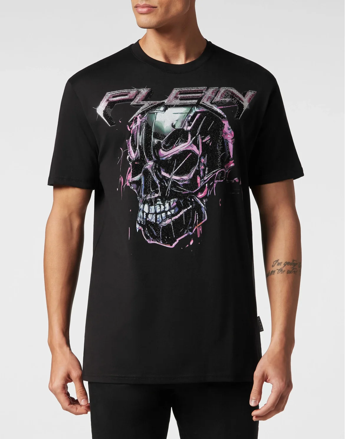 T-shirt Round Neck SS Chrome, цвет: Черный