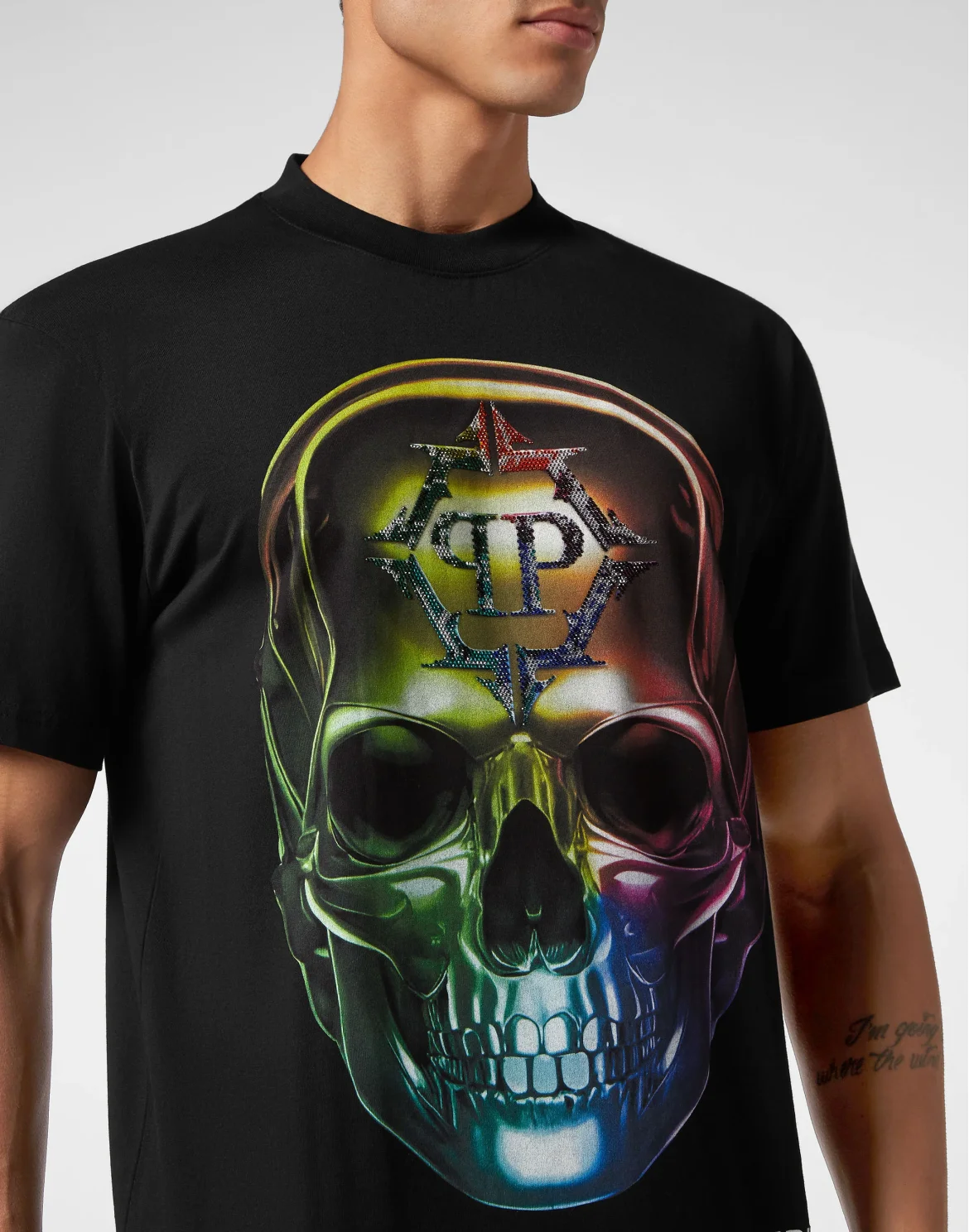 T-shirt Round Neck SS Chrome, цвет: Черный