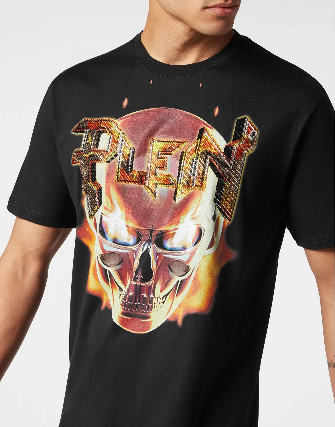 T-shirt Round Neck SS Chrome, цвет: Черный